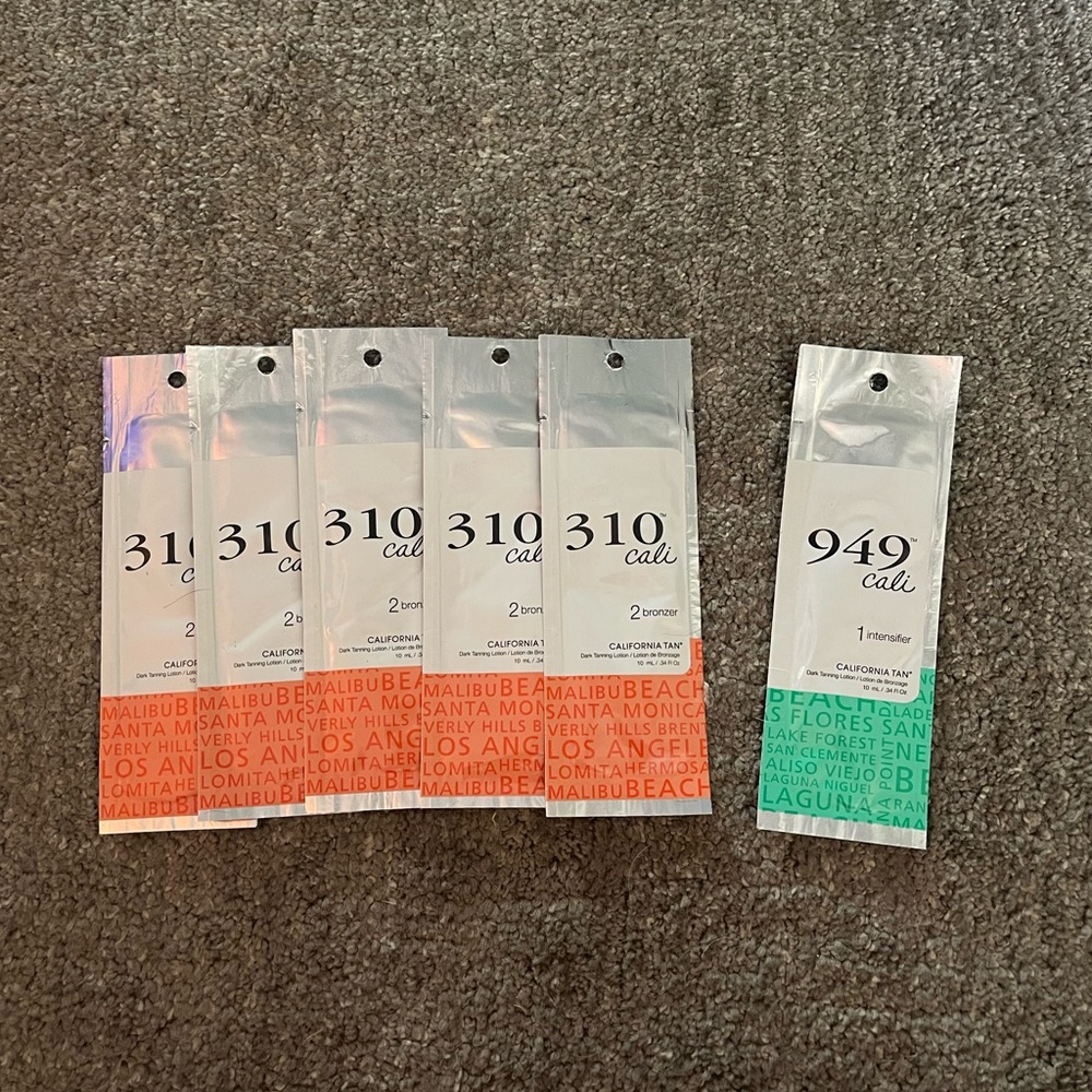 California Tan 310 Cali & 949 Cali Tanning Lotion Lot